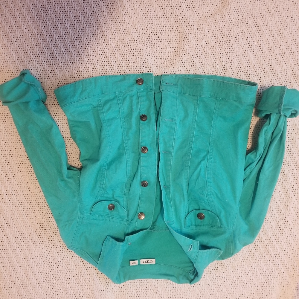 Mint denim jacket